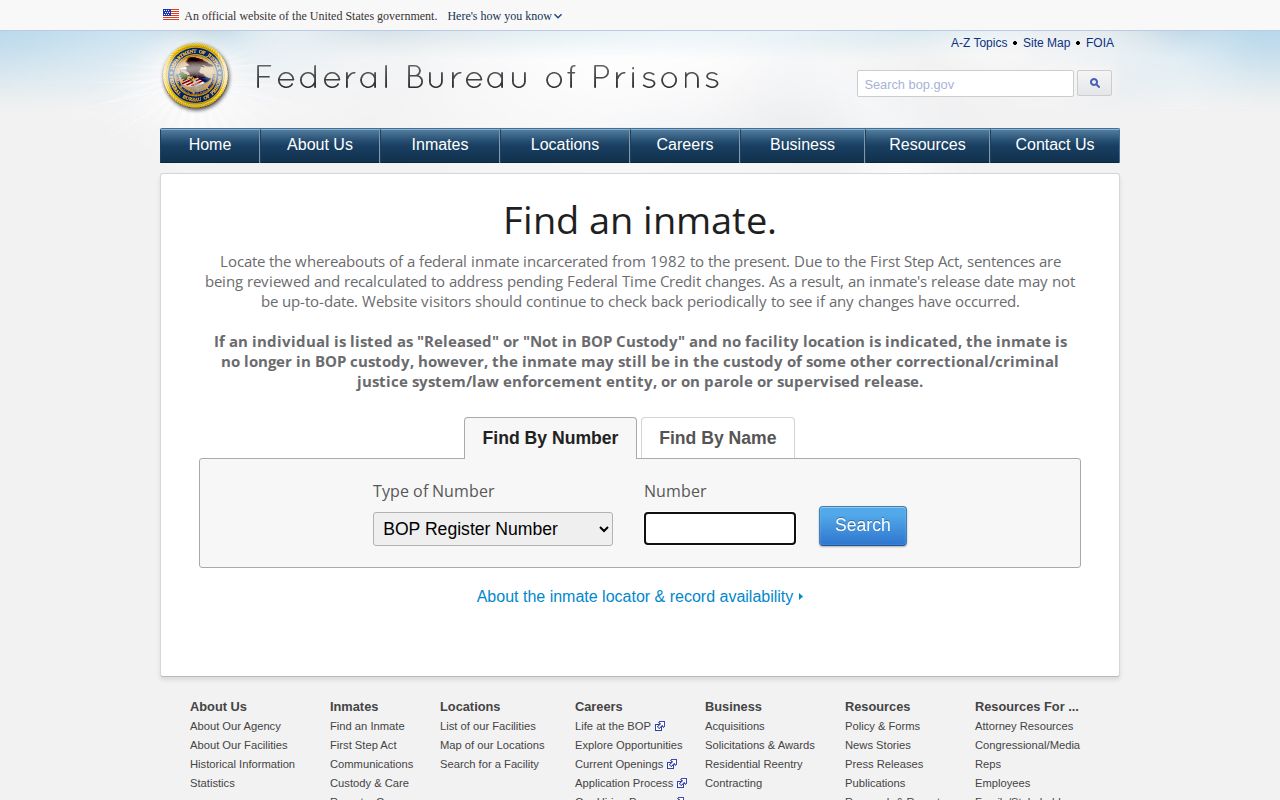 Federal custody locator after a Decatur County warrant case