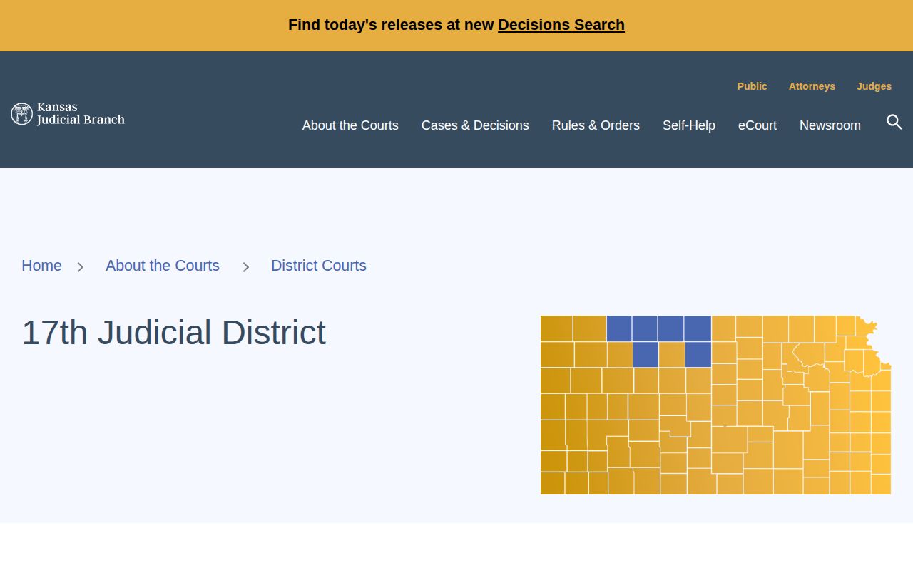Decatur County warrant court and clerk route
